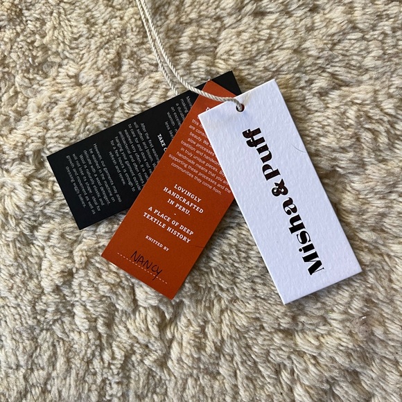 Misha & Puff Wool Bronze Brown Spun Gold Rose Popcorn Mock Neck Sweater PCP 7-8y - Picture 11 of 12